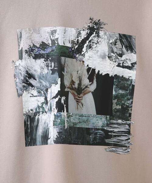 tk.TAKEO KIKUCHI(ティーケータケオキクチ)の「◆アブストラクトペインティングスウェット(スウェット・メンズ・ライトグレー系6/ブラック/ベージュ・01/03/02)」の10枚目の写真