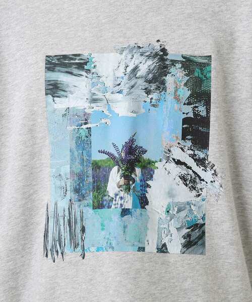 tk.TAKEO KIKUCHI(ティーケータケオキクチ)の「◆アブストラクトペインティングスウェット(スウェット・メンズ・ライトグレー系6/ブラック/ベージュ・01/03/02)」の8枚目の写真