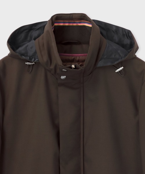 Paul Smith(ポールスミス)の「スタンドカラー ウール コート / 223161 051ULN(その他アウター・メンズ・ダークブラウン/ネイビー・MEDIUM/LARGE/SMALL/X-LARGE)」の8枚目の写真