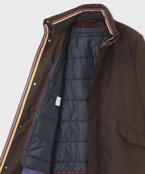 Paul Smith(ポールスミス)の「スタンドカラー ウール コート / 223161 051ULN(その他アウター・メンズ・ダークブラウン/ネイビー・MEDIUM/LARGE/SMALL/X-LARGE)」の10枚目の写真