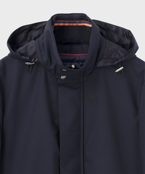 Paul Smith(ポールスミス)の「スタンドカラー ウール コート / 223161 051ULN(その他アウター・メンズ・ダークブラウン/ネイビー・MEDIUM/LARGE/SMALL/X-LARGE)」の3枚目の写真