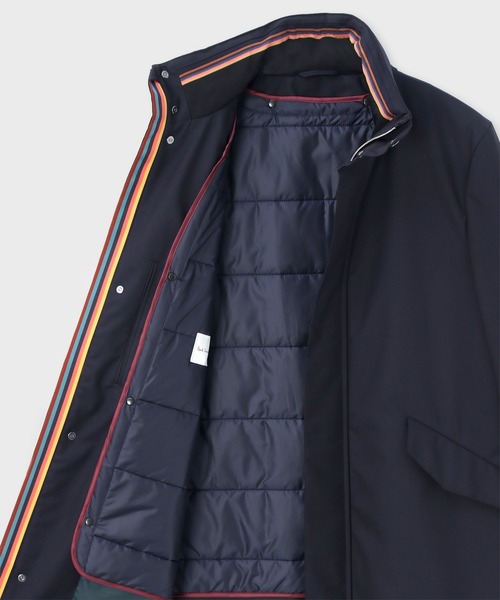 Paul Smith(ポールスミス)の「スタンドカラー ウール コート / 223161 051ULN(その他アウター・メンズ・ダークブラウン/ネイビー・MEDIUM/LARGE/SMALL/X-LARGE)」の5枚目の写真