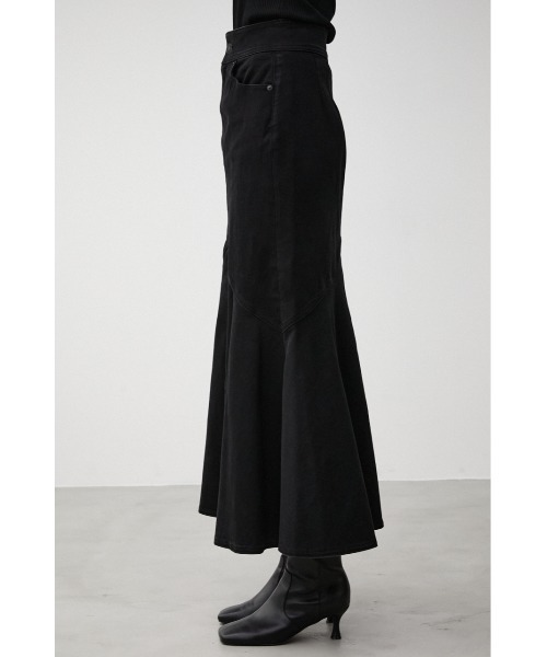 AZUL by moussy（アズールバイマウジー）の「MERMAID DENIM SWITCHING SK/マーメイドデニムスウィッチングスカート（デニムスカート・レディース・ブラック/ワンウォッシュ・SMALL/MEDIUM）」の8枚目の写真