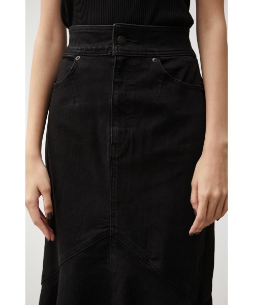 AZUL by moussy（アズールバイマウジー）の「MERMAID DENIM SWITCHING SK/マーメイドデニムスウィッチングスカート（デニムスカート・レディース・ブラック/ワンウォッシュ・SMALL/MEDIUM）」の10枚目の写真