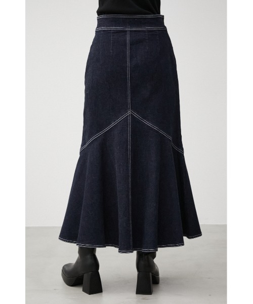 AZUL by moussy（アズールバイマウジー）の「MERMAID DENIM SWITCHING SK/マーメイドデニムスウィッチングスカート（デニムスカート・レディース・ブラック/ワンウォッシュ・SMALL/MEDIUM）」の18枚目の写真