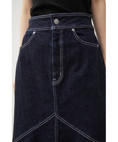 AZUL by moussy（アズールバイマウジー）の「MERMAID DENIM SWITCHING SK/マーメイドデニムスウィッチングスカート（デニムスカート・レディース・ブラック/ワンウォッシュ・SMALL/MEDIUM）」の19枚目の写真