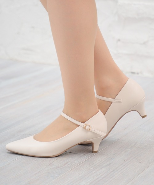 フィズリーン ベージュ 軽量 ストラップ パンプス 23.5㎝ フィズリーン ベージュ 軽量 ストラップ パンプス 23.5㎝