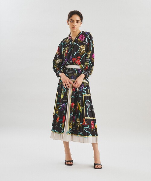 Diagram(GRACE CONTINENTAL)ボタニカルスカーフ柄スカート セール】ボタニカルスカーフスカート（スカート）｜GRACE CONTINENTAL