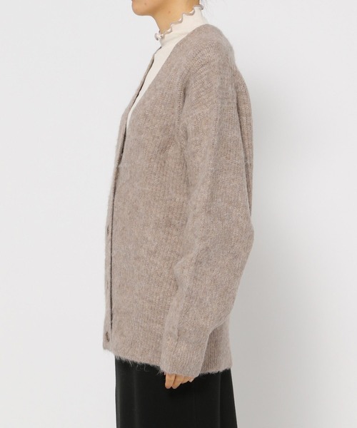 LAKOLE（ラコレ）の「5GシャギーVネックカーディガン / 182746（カーディガン/ボレロ・レディース・パープル/ベージュ/グリーン・SMALL/MEDIUM）」の6枚目の写真