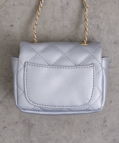 DISCOAT（ディスコート）の「【WEB限定】キルティングミニミニショルダーバッグ（ショルダーバッグ・レディース・ブラック/サックスブルー/ピンク/シルバー/アイボリー/オレンジ・FREE）」の20枚目の写真