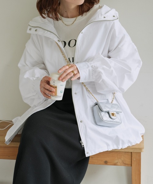 DISCOAT（ディスコート）の「【WEB限定】キルティングミニミニショルダーバッグ（ショルダーバッグ・レディース・ブラック/サックスブルー/ピンク/シルバー/アイボリー/オレンジ・FREE）」の22枚目の写真