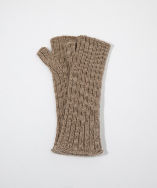 TWEED MILL（ツイードミル）の「TWEEDMILL FINGERLESS GLOVES ツイードミル ハンドウォーマー（手袋・レディース・ブラック/ブラウン系1/ブラウン系2/グレー/ブラウン系3/ベージュ系1/オフホワイト/ブラウン/ベージュ・ONE SIZE）」の9枚目の写真