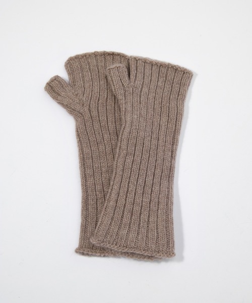 TWEED MILL（ツイードミル）の「TWEEDMILL FINGERLESS GLOVES ツイードミル ハンドウォーマー（手袋・レディース・ブラック/ブラウン系1/ブラウン系2/グレー/ブラウン系3/ベージュ系1/オフホワイト/ブラウン/ベージュ・ONE SIZE）」の4枚目の写真