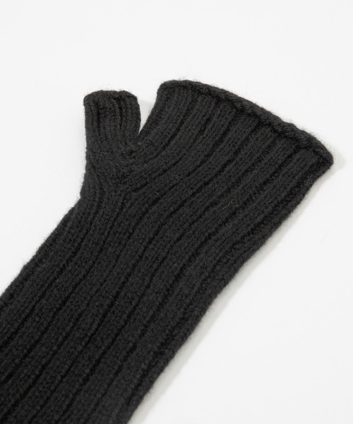 TWEED MILL（ツイードミル）の「TWEEDMILL FINGERLESS GLOVES ツイードミル ハンドウォーマー（手袋・レディース・ブラック/ブラウン系1/ブラウン系2/グレー/ブラウン系3/ベージュ系1/オフホワイト/ブラウン/ベージュ・ONE SIZE）」の15枚目の写真