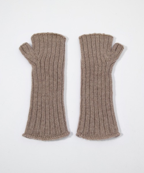 TWEED MILL（ツイードミル）の「TWEEDMILL FINGERLESS GLOVES ツイードミル ハンドウォーマー（手袋・レディース・ブラック/ブラウン系1/ブラウン系2/グレー/ブラウン系3/ベージュ系1/オフホワイト/ブラウン/ベージュ・ONE SIZE）」の21枚目の写真