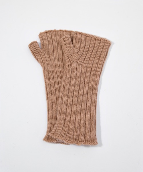 TWEED MILL（ツイードミル）の「TWEEDMILL FINGERLESS GLOVES ツイードミル ハンドウォーマー（手袋・レディース・ブラック/ブラウン系1/ブラウン系2/グレー/ブラウン系3/ベージュ系1/オフホワイト/ブラウン/ベージュ・ONE SIZE）」の11枚目の写真