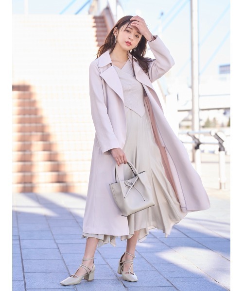 FRAY I.D（フレイアイディー）の「リボンバッグ（ハンドバッグ・レディース・モカ/ベージュ/ブルー/オレンジ・FREE）」の5枚目の写真