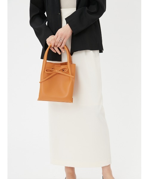 FRAY I.D（フレイアイディー）の「リボンバッグ（ハンドバッグ・レディース・モカ/ベージュ/ブルー/オレンジ・FREE）」の8枚目の写真