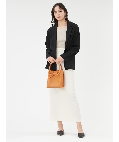 FRAY I.D（フレイアイディー）の「リボンバッグ（ハンドバッグ・レディース・モカ/ベージュ/ブルー/オレンジ・FREE）」の9枚目の写真