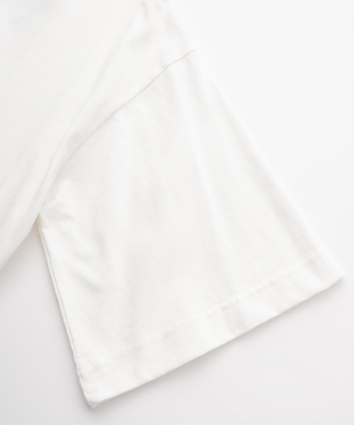 MILKFED.（ミルクフェド）の「ROSE PRINT TOP（Tシャツ/カットソー・レディース・ピンク/ブラック/ホワイト/イエロー・ONE SIZE）」の9枚目の写真