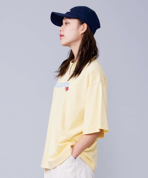 MILKFED.（ミルクフェド）の「ROSE PRINT TOP（Tシャツ/カットソー・レディース・ピンク/ブラック/ホワイト/イエロー・ONE SIZE）」の14枚目の写真