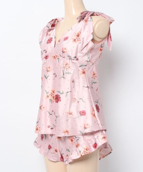 PEACH JOHN（ピーチジョン）の「リボンストラップサテンキャミセット（その他アンダーウェア/インナー・レディース・ブラウン/ピンク・S/M/M/L）」の6枚目の写真