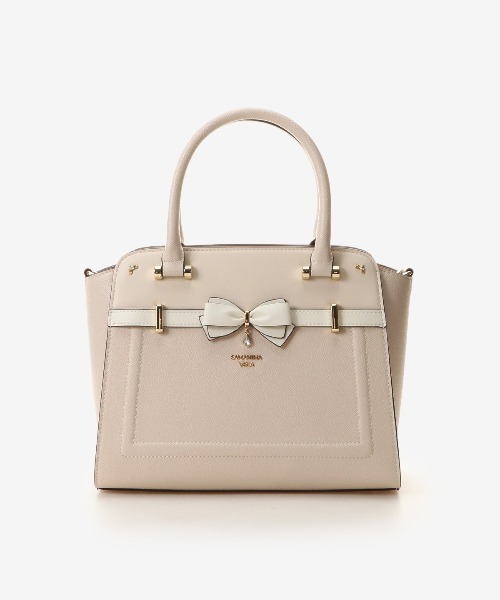 SAMANTHAVEGA(サマンサベガ)の「バイカラーアクセントリボントートバッグ(ハンドバッグ・レディース・オフホワイト・FREE)」の9枚目の写真