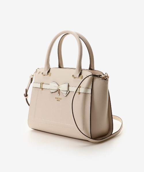 SAMANTHAVEGA(サマンサベガ)の「バイカラーアクセントリボントートバッグ(ハンドバッグ・レディース・オフホワイト・FREE)」の8枚目の写真