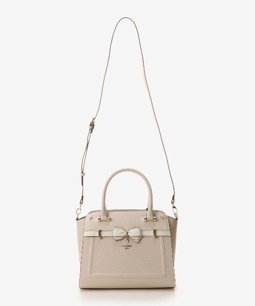 SAMANTHAVEGA(サマンサベガ)の「バイカラーアクセントリボントートバッグ(ハンドバッグ・レディース・オフホワイト・FREE)」の3枚目の写真