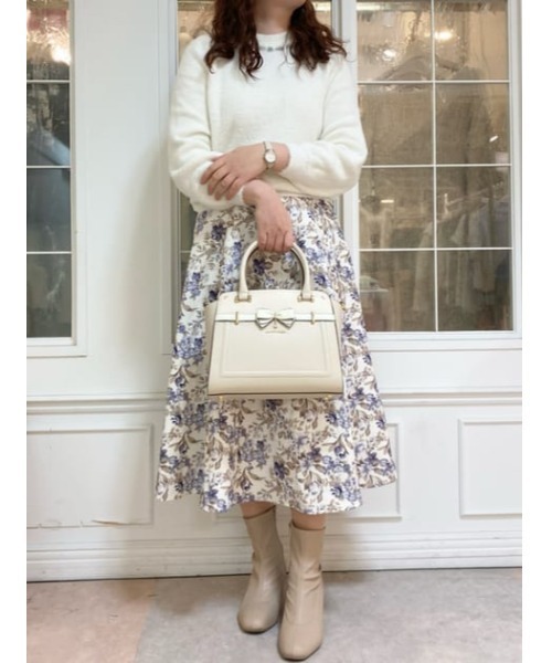 SAMANTHAVEGA(サマンサベガ)の「バイカラーアクセントリボントートバッグ(ハンドバッグ・レディース・オフホワイト・FREE)」の10枚目の写真