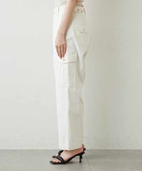 GALLARDAGALANTE（ガリャルダガランテ）の「バックサテンカーゴパンツ（カーゴパンツ・レディース・ホワイト/カーキ・0/1）」の16枚目の写真
