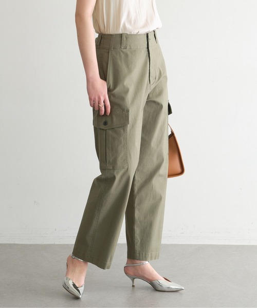 GALLARDAGALANTE（ガリャルダガランテ）の「バックサテンカーゴパンツ（カーゴパンツ・レディース・ホワイト/カーキ・0/1）」の7枚目の写真