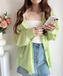 WEGO | WEGO/ボリュームスリーブシアーシャツ(シャツ/ブラウス)