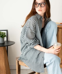 WEGO | WEGO/ボリュームスリーブシアーシャツ(シャツ/ブラウス)