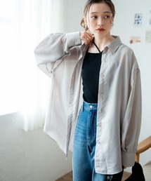 WEGO | WEGO/ボリュームスリーブシアーシャツ(シャツ/ブラウス)