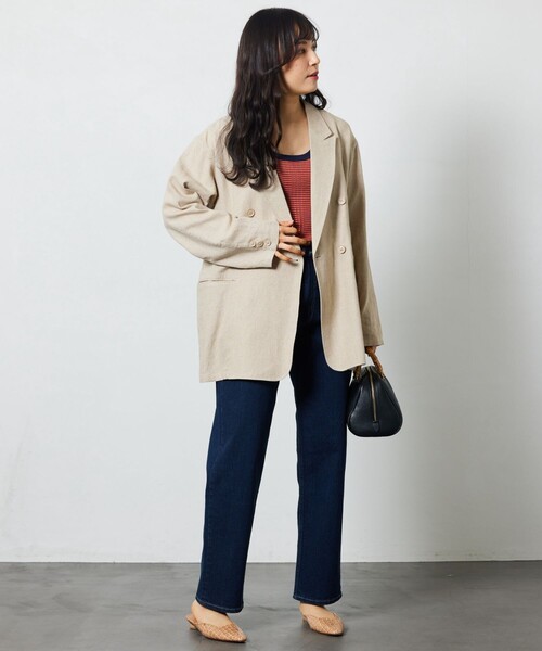 FREAK'S STORE（フリークスストア）の「【限定展開】ストレート デニム（デニムパンツ・レディース・サックスブルー/ネイビー/ブルー/ブラック/チャコール・28/25/24/26/27）」の17枚目の写真