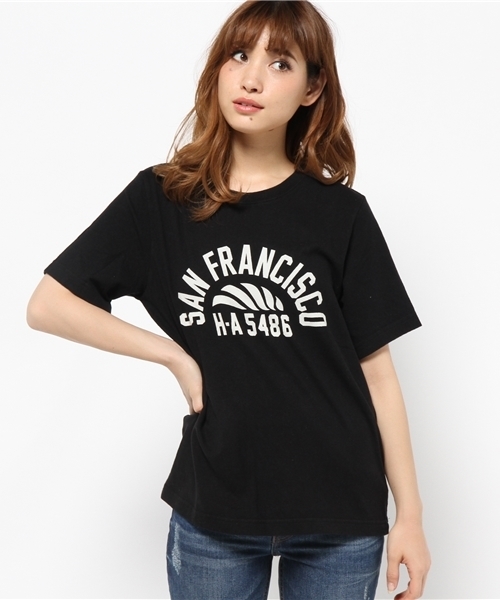 MOUSSY（マウジー）の「SAN FRANCISCO TSJ（Tシャツ/カットソー・レディース・ホワイト/ライトブルー/レッド/ブラック・FREE）」の20枚目の写真