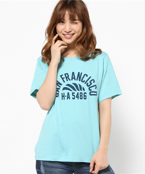 MOUSSY（マウジー）の「SAN FRANCISCO TSJ（Tシャツ/カットソー・レディース・ホワイト/ライトブルー/レッド/ブラック・FREE）」の21枚目の写真