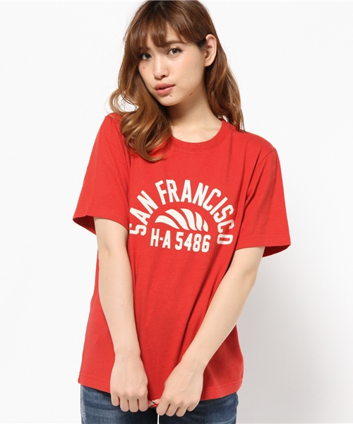 MOUSSY（マウジー）の「SAN FRANCISCO TSJ（Tシャツ/カットソー・レディース・ホワイト/ライトブルー/レッド/ブラック・FREE）」の22枚目の写真