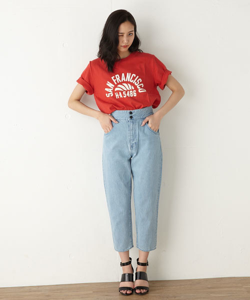 MOUSSY（マウジー）の「SAN FRANCISCO TSJ（Tシャツ/カットソー・レディース・ホワイト/ライトブルー/レッド/ブラック・FREE）」の16枚目の写真