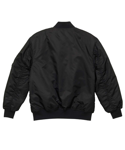 United Athle（ユナイテッドアスレ）の「日本テレビ『嗚呼!!みんなの動物園』にて相葉 雅紀さん着用！【United Athle】cotton batting bomber jacket / MA-1 フライトジャケット 中綿 7490（MA-1・メンズ・ブラック/ネイビー/カーキ・L/S/M/XL）」の5枚目の写真