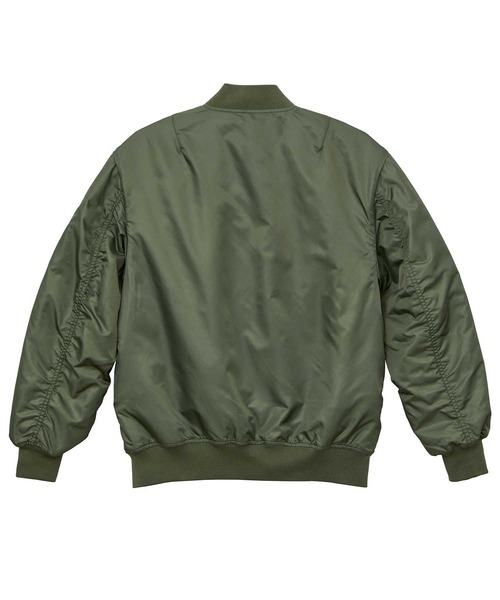 United Athle（ユナイテッドアスレ）の「日本テレビ『嗚呼!!みんなの動物園』にて相葉 雅紀さん着用！【United Athle】cotton batting bomber jacket / MA-1 フライトジャケット 中綿 7490（MA-1・メンズ・ブラック/ネイビー/カーキ・L/S/M/XL）」の7枚目の写真