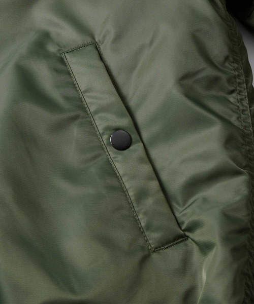 United Athle（ユナイテッドアスレ）の「日本テレビ『嗚呼!!みんなの動物園』にて相葉 雅紀さん着用！【United Athle】cotton batting bomber jacket / MA-1 フライトジャケット 中綿 7490（MA-1・メンズ・ブラック/ネイビー/カーキ・L/S/M/XL）」の8枚目の写真