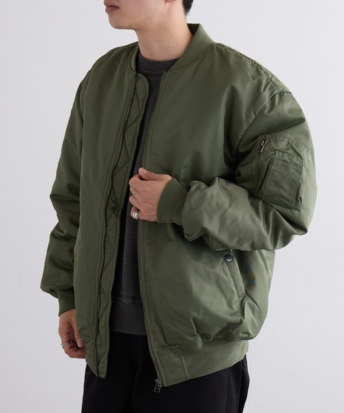 United Athle（ユナイテッドアスレ）の「日本テレビ『嗚呼!!みんなの動物園』にて相葉 雅紀さん着用！【United Athle】cotton batting bomber jacket / MA-1 フライトジャケット 中綿 7490（MA-1・メンズ・ブラック/ネイビー/カーキ・L/S/M/XL）」の20枚目の写真