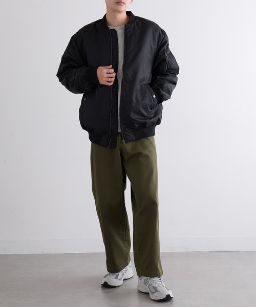 United Athle（ユナイテッドアスレ）の「日本テレビ『嗚呼!!みんなの動物園』にて相葉 雅紀さん着用！【United Athle】cotton batting bomber jacket / MA-1 フライトジャケット 中綿 7490（MA-1・メンズ・ブラック/ネイビー/カーキ・L/S/M/XL）」の17枚目の写真