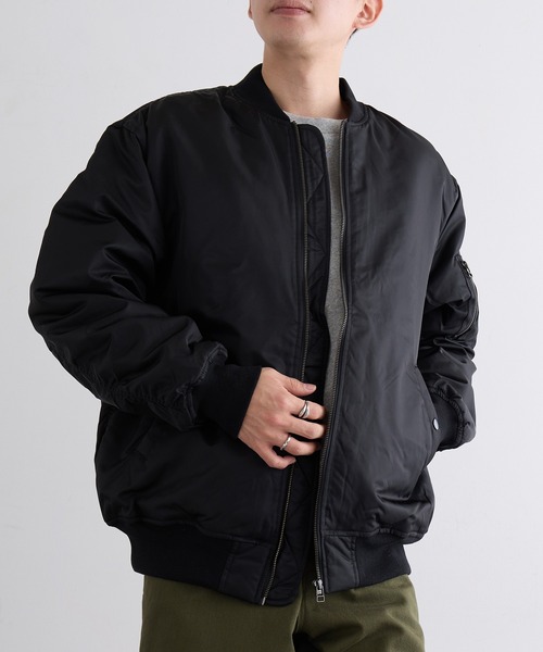 United Athle（ユナイテッドアスレ）の「日本テレビ『嗚呼!!みんなの動物園』にて相葉 雅紀さん着用！【United Athle】cotton batting bomber jacket / MA-1 フライトジャケット 中綿 7490（MA-1・メンズ・ブラック/ネイビー/カーキ・L/S/M/XL）」の14枚目の写真