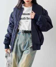 MA-1（ブルー・ネイビー/青色系・ワンポイント）ファッション通販