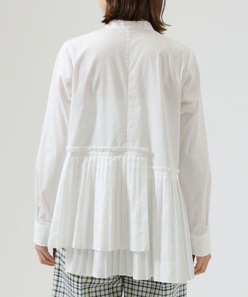 CAST:(キャストコロン)の「【イチ押し】レイヤードプリーツコンビブラウス(シャツ/ブラウス・レディース・ホワイト/ベージュ・M)」の9枚目の写真