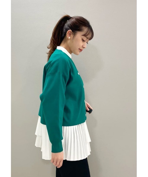 CAST:(キャストコロン)の「【イチ押し】レイヤードプリーツコンビブラウス(シャツ/ブラウス・レディース・ホワイト/ベージュ・M)」の18枚目の写真