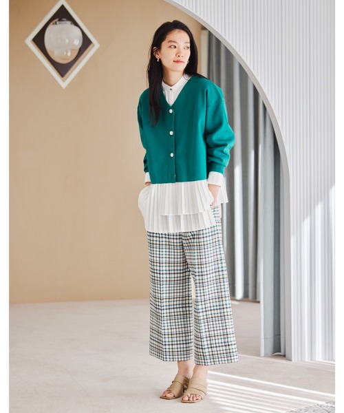 CAST:(キャストコロン)の「【イチ押し】レイヤードプリーツコンビブラウス(シャツ/ブラウス・レディース・ホワイト/ベージュ・M)」の12枚目の写真